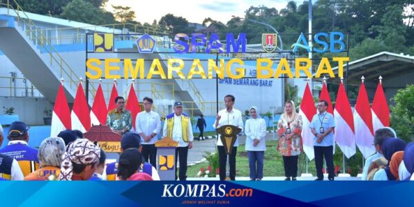 Diresmikan Jokowi, SPAM Semarang Barat Airi 70.000 Sambungan Rumah