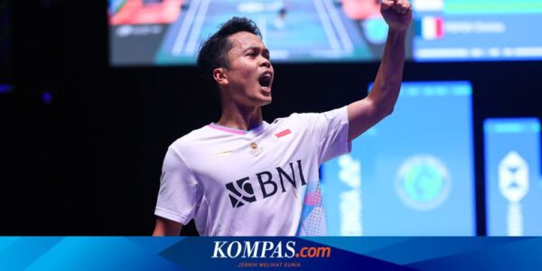 Hasil Semifinal Thomas Cup 2024: Ginting Buka Keunggulan Indonesia atas Taiwan 1-0