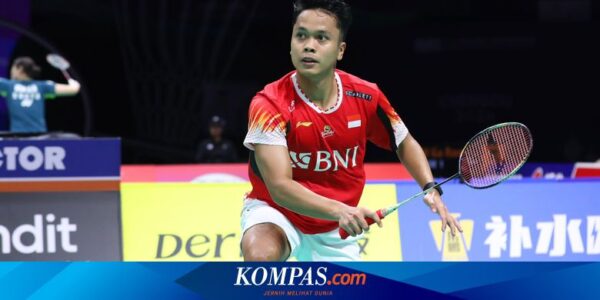 Hasil Thomas Cup 2024: Ginting Buka Keunggulan, Indonesia 1-0 Thailand