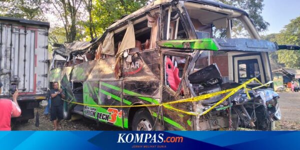 KNKT Investigasi Penyebab Rem Blong Bus Rombongan SMK Lingga Kencana