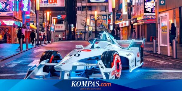 Mobil Balap Listrik Formula E Garapan Liberty Walk Mejeng di Tokyo