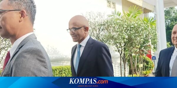 Prabowo Temani Jokowi Terima Kunjungan CEO Microsoft Satya Nadella