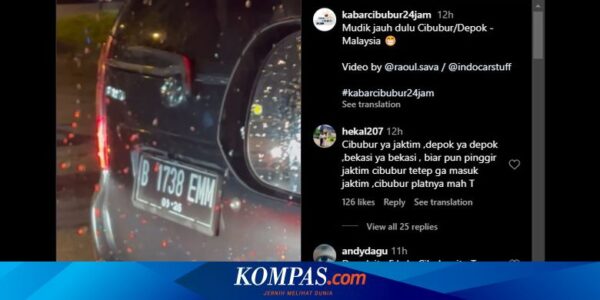 Viral, Video Avanza Berpelat Nomor Depok Melintas di Malaysia