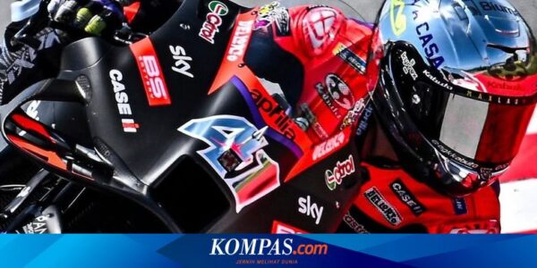Aleix Espargaro Tercepat di Sprint Race MotoGP Catalunya 2024, Bagnaia Terjatuh Jelang Finish