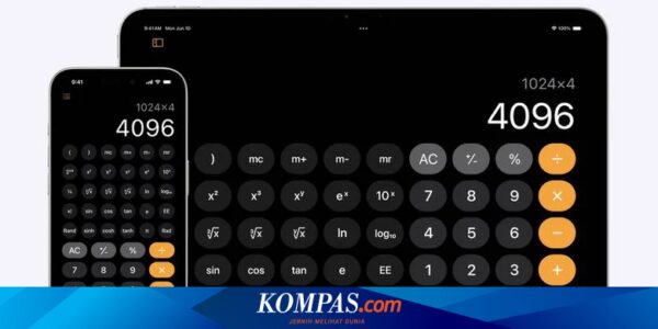 Apple Rilis Aplikasi Kalkulator di iPad Setelah 14 Tahun, Ada Fitur “Math Notes”
