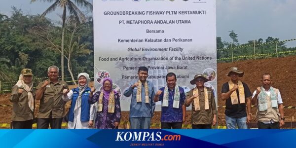 Batu Pertama Diletakkan, Kementerian KP dan FAO Siapkan Pembangunan Fishway di Sukabumi