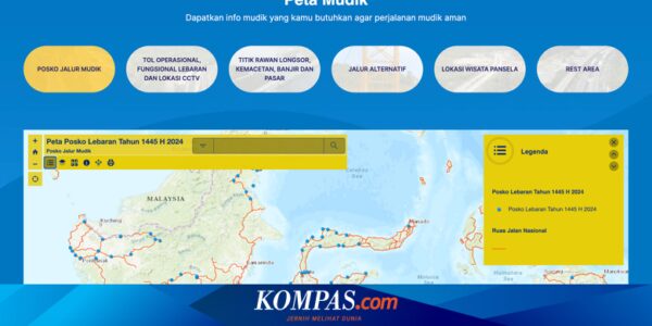 Cara Cek Posko Mudik Lebaran 2024 via Online di Situs Bina Marga