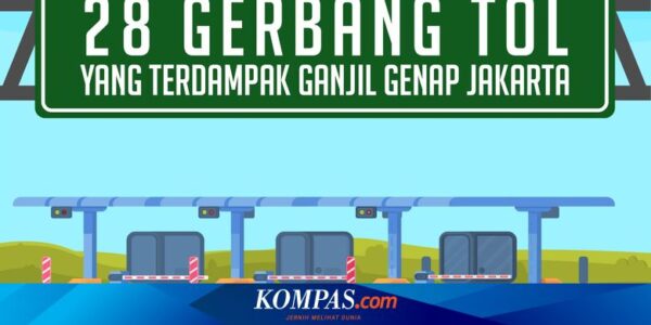 Catat, 28 Akses Gerbang Tol yang Kena Ganjil Genap Jakarta Pekan Ini