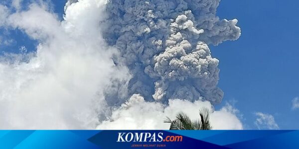 Gunung Ibu di Halmahera Kembali Meletus, Abu Vulkanik Tertiup ke Pengungsian Warga