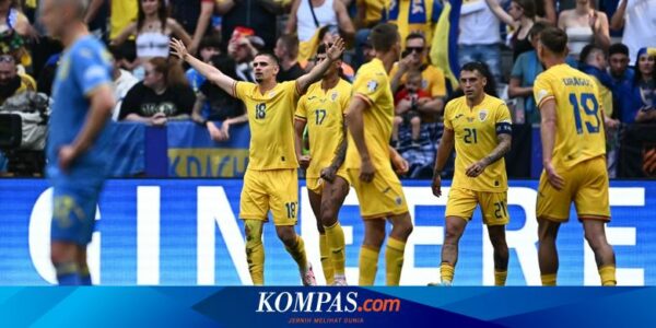 Hasil Euro 2024: Suporter Masuk Lapangan, Romania Bekuk Ukraina 3-0