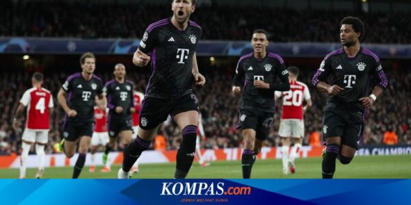 HT Arsenal Vs Bayern 1-2, Penalti Kane Bawa Tim Bavaria Comeback
