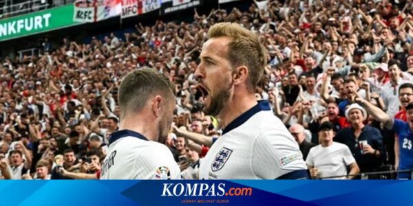HT Denmark Vs Inggris 1-1, Gol Kane Dibalas Roket Hjulmand