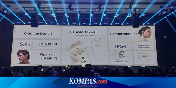 Huawei Rilis TWS FreeClip Varian Beige, Harga Rp 3 Jutaan