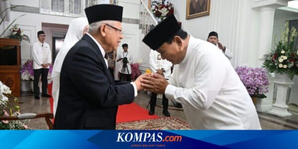 Prabowo Ingin Tambah Menteri, Wapres Ma’ruf Amin Ingatkan Pilih yang Profesional