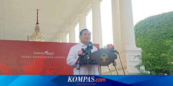 Prabowo Makan Bareng Jokowi, Laporkan Hasil Lawatan Luar Negeri