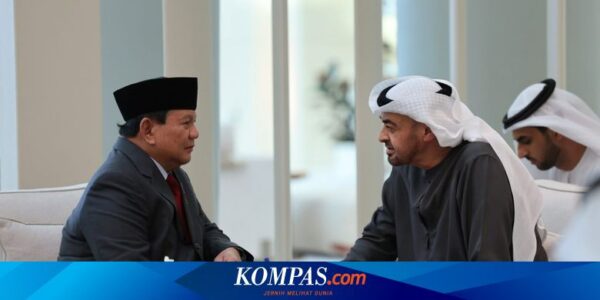 Prabowo Temui Presiden UEA, Terima Medali Zayed hingga Bahas Kerja Sama Pertahanan