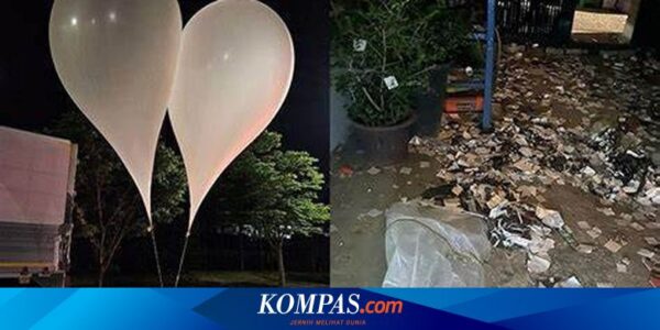 Semalam, 350 Balon Sampah Korea Utara Dikirim ke Selatan