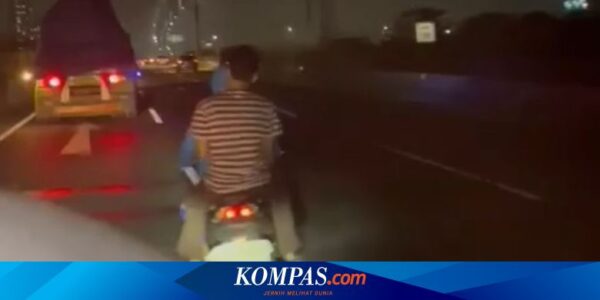 Video Motor Masuk Tol Dalam Kota, Kabur Lawan Arah Saat Dikejar
