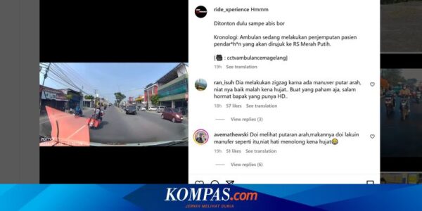 Video Viral Moge Zig-Zag Halangi Ambulans, Pengendara Minta Maaf