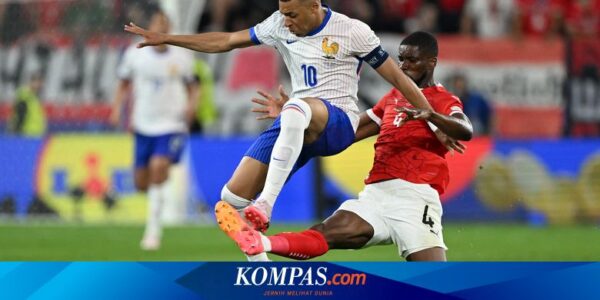 Hasil Austria Vs Perancis, Gol Bunuh Diri Antar Les Bleus Raih 3 Poin