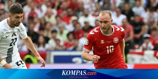 Hasil Slovenia Vs Denmark 1-1: Eriksen Cetak Gol, Tim Dinamit Tertahan
