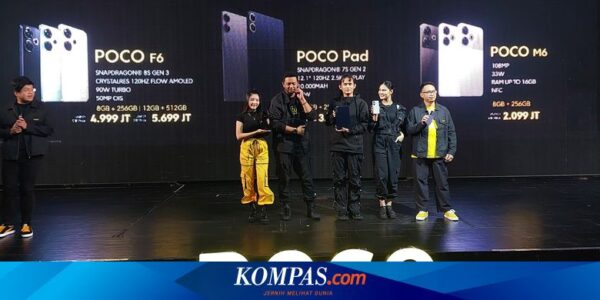 HP Poco F6 Rilis di Indonesia, Harga mulai Rp 4 Jutaan