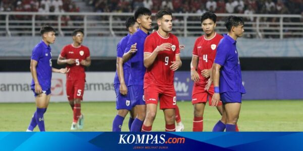 Live Timnas U19 Indonesia Vs Thailand: Jens Raven Bawa Garuda Unggul 1-0