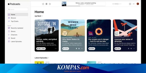 Apple Podcast Meluncur di Browser Web, Tak Perlu Gadget Apple untuk Mendengarkan