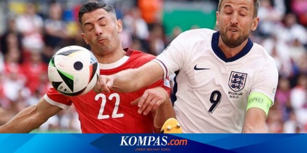 Babak I Inggris Vs Swiss: Minim Peluang Berbahaya, Skor 0-0