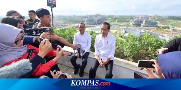 BERITA FOTO: Momen Jokowi Tunjukkan Istana Kepresidenan IKN ke Wartawan