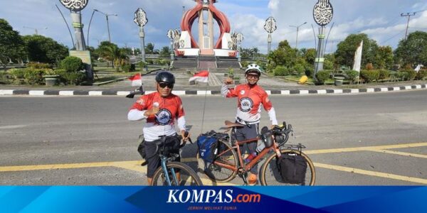 Dua Pesepeda Gowes dari Surabaya ke IKN, Rayakan HUT Ke-79 RI