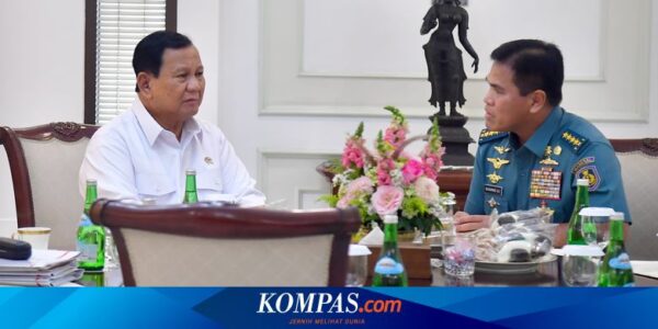 KSAL Muhammad Ali Bicara Empat Mata dengan Menhan Prabowo Bahas Pembelian Alutsista