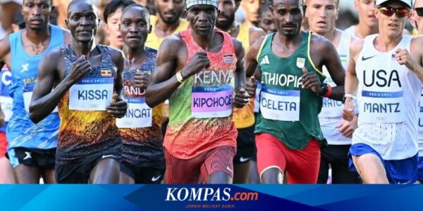 Legenda Maraton Eliud Kipchoge Pensiun di Olimpiade Paris, Gantungkan Sepatu ke Penonton