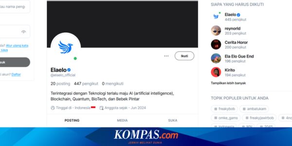 Menkominfo: Elaelo Akan Gantikan X Itu Tidak Benar