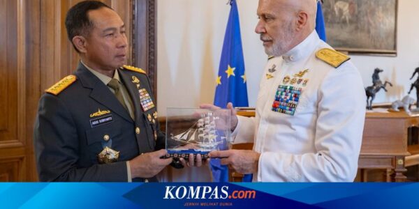 Panglima TNI Temui Kepala Staf Pertahanan Italia, Bahas Rencana Kapal ITS Amerigo Vespucci Merapat ke RI