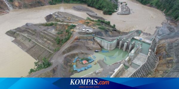 Pembangunan Bendungan Way Apu Tetap Terkendali, meski Alami Overtopping Akibat Cuaca Ekstrem