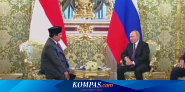 Putin Beri Pujian ke Prabowo Karena Menjaga Hubungan Baik dengan Koleganya di Rusia