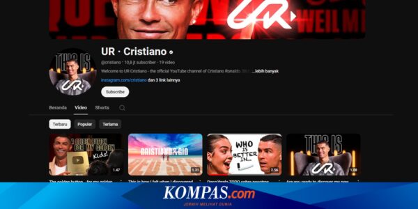 Siuuu! Cristiano Ronaldo Cetak Rekor Baru, Tercepat di YouTube