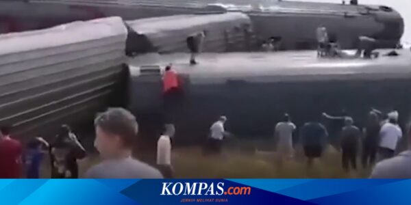 Tabrakan Kereta dan Truk di Rusia Selatan, 9 Gerbong Keluar Rel, 100 Lebih Orang Terluka 