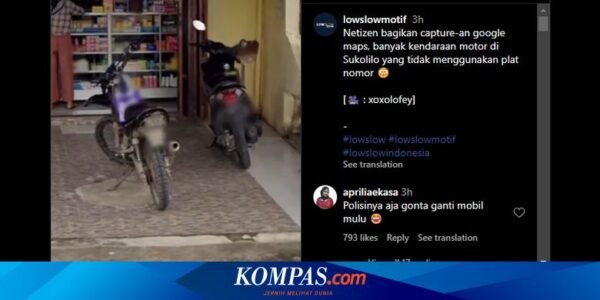 Terekam Google Maps, Banyak Motor di Sukolilo Tidak Pakai Pelat Nomor