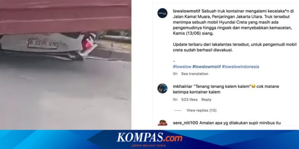 Video Hyundai Creta Tertimpa Kontainer, Pengemudi Selamat