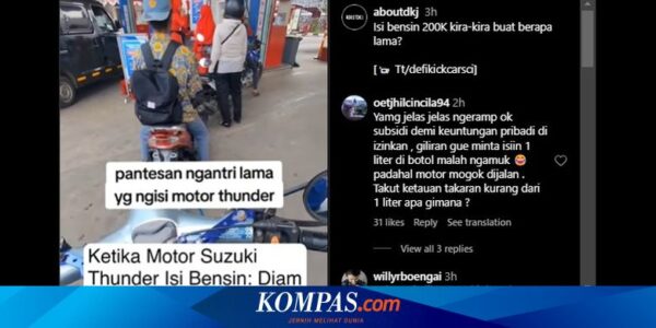 Video Viral, Suzuki Thunder 125 Isi Pertalite sampai 20 Liter