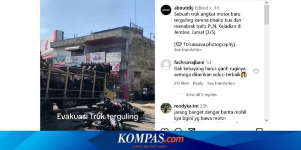 Video Viral Truk Pengangkut Motor Terguling, Bagaimana Nasibnya?