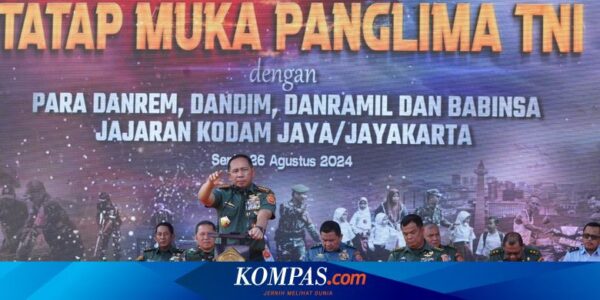 Beri Arahan ke Jajaran Kodam Jaya, Panglima TNI Minta Babinsa Deteksi Dini Ancaman di Pilkada