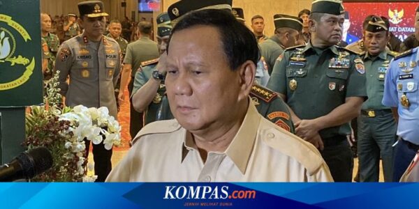 Beri Pembekalan ke Capaja TNI-Polri, Prabowo: Harus Hadapi Masa Depan dengan Optimistis