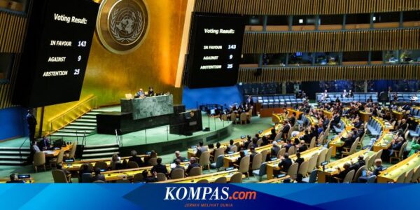 Di Sidang Majelis Umum PBB, 124 Negara Dukung Diakhirinya Pendudukan Israel di Palestina