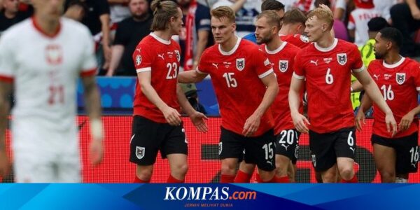 Hasil Polandia vs Austria 1-3: Bermain Spartan, Austria Amankan Tiga Poin