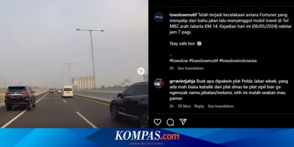 Kecelakaan Fortuner di Tol Layang MBZ, Bukan Tabrak Elf tapi Mitsubishi