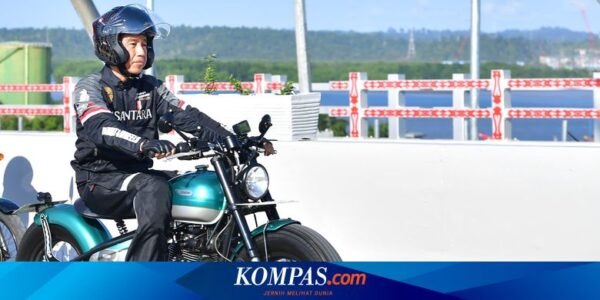 Kendarai Motor Jajal Jalan Tol IKN, Jokowi: Lancar dan Mulus…