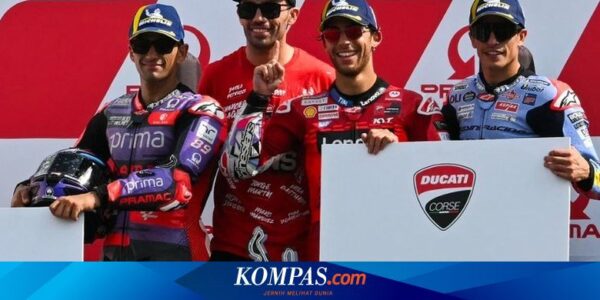 Klasemen MotoGP 2024: Martin Jaga Jarak Bagnaia, Bastianini Beda Tipis Marquez